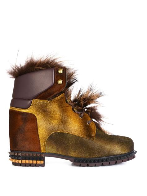 fendi boots with fur.